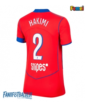 Paris Saint-Germain Achraf Hakimi #2 Tricou Fotbal Replică 2025-26 Femei Treilea